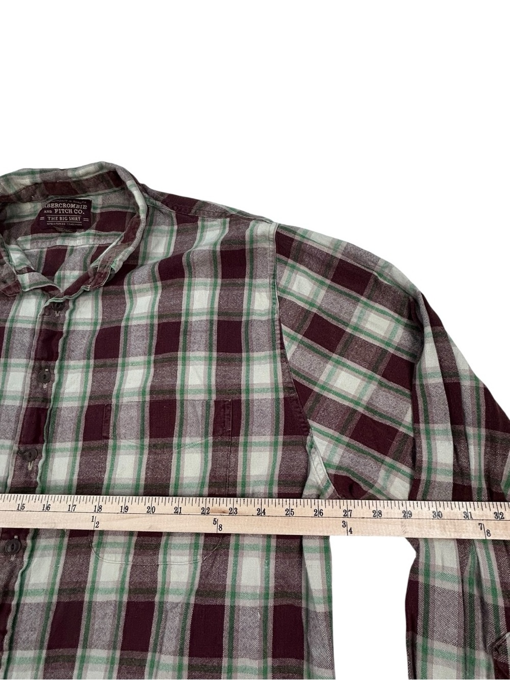 Abercrombie & Fitch Upcycled Led Zeppelin Flannel Men’s XL Brown, Beige Cotton - Picture 4 of 10